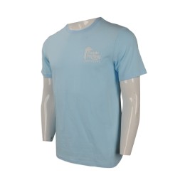 T814 來樣訂做圓領短袖T恤 訂製圓領短袖T恤 設計印花logo款 印刷行業 T恤供應商    粉藍色 T814 來樣訂做圓領短袖T恤 訂製圓領短袖T恤 設計印花logo款 印刷行業 T恤供應商    粉藍色